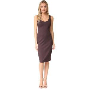 L'AGENCE 'roxanne' Scoop Neck Tank Dress In Brown Size - XS